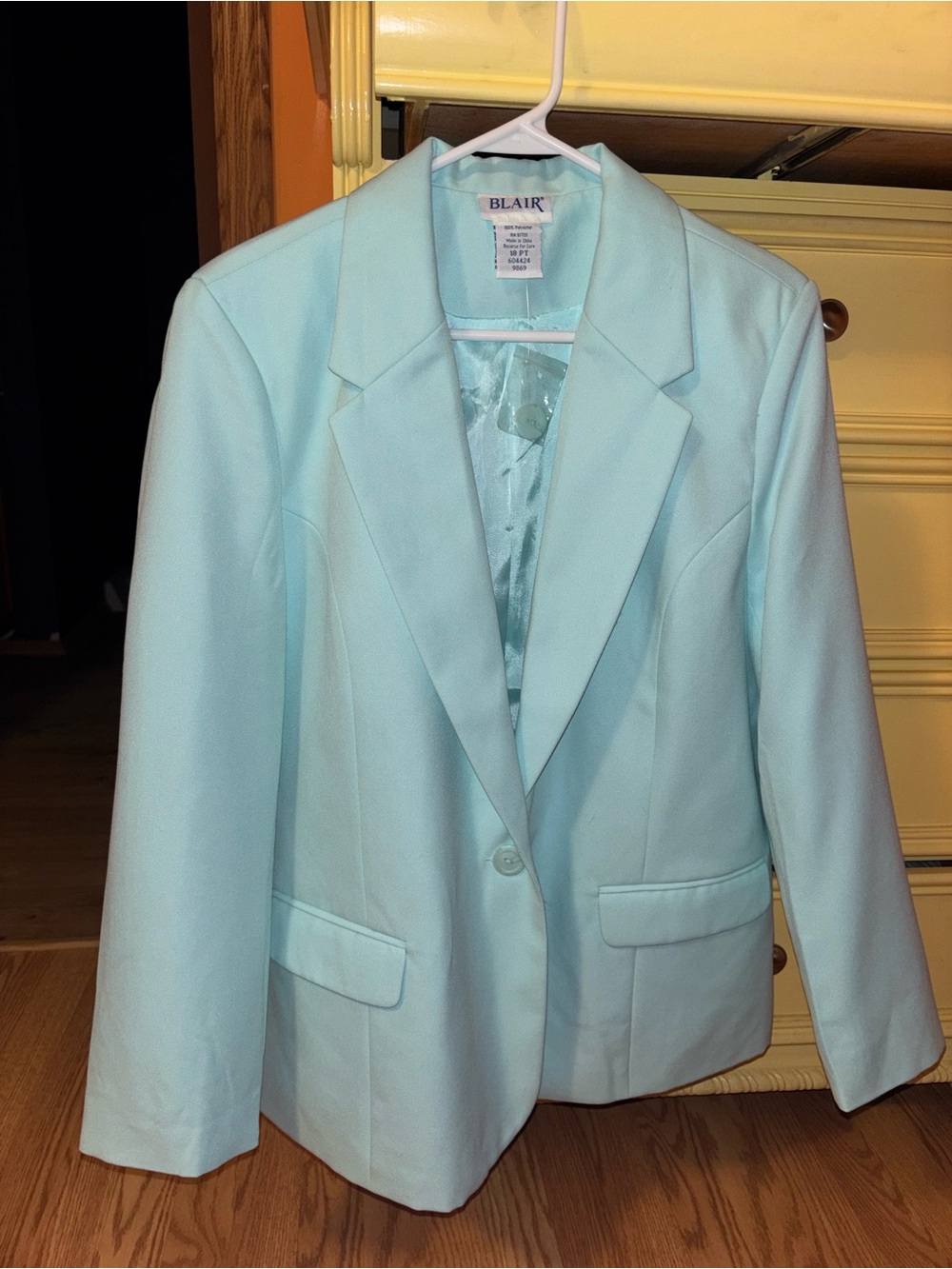 Blair Aqua Tailored Single-Button Blazer